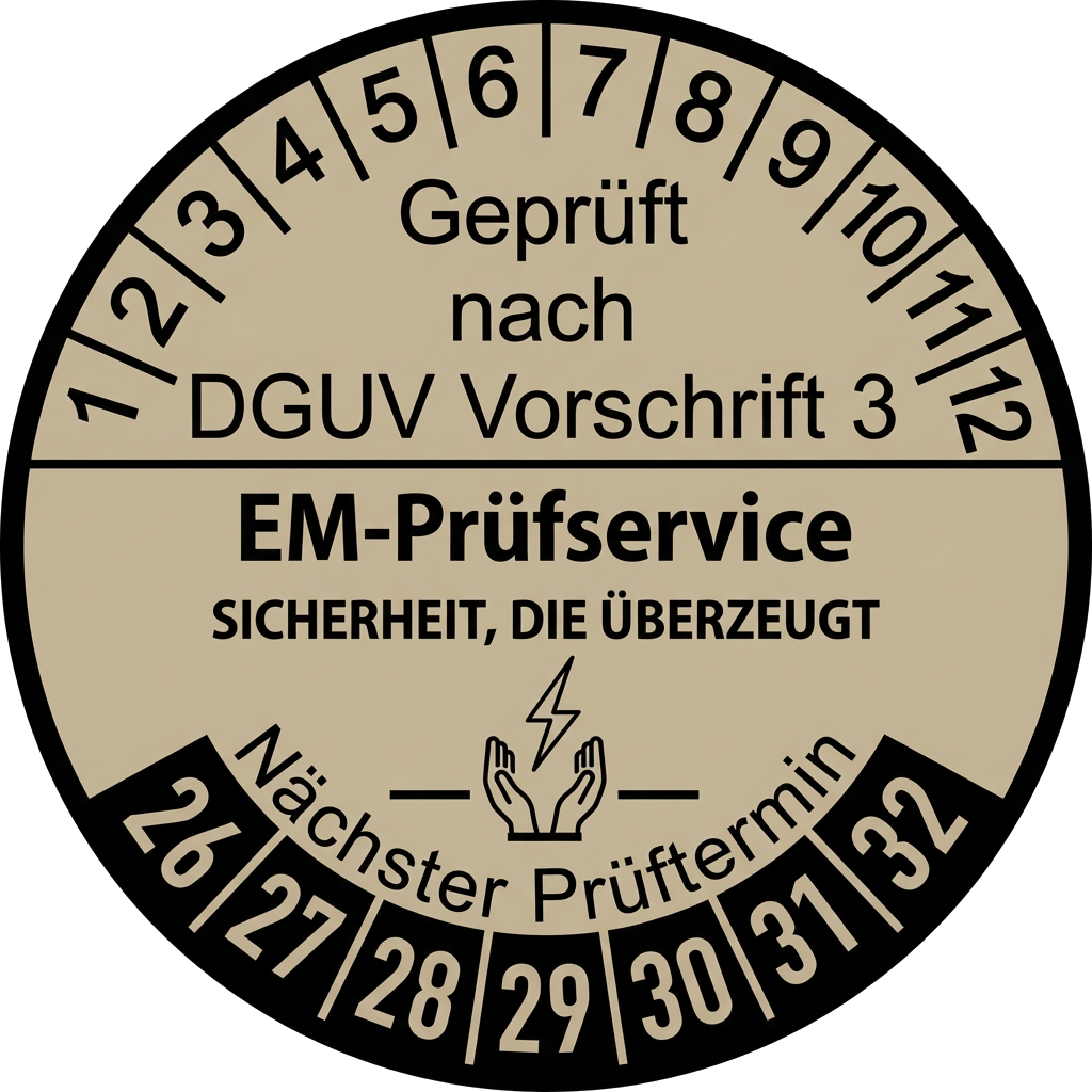 DGUV Vorschrift 3 Prüfsiegel